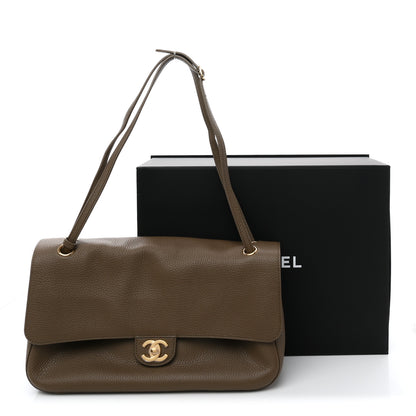 Chanel Grained Calfskin Small Souplissimo Maxi Flap Light Brown 11 of 11