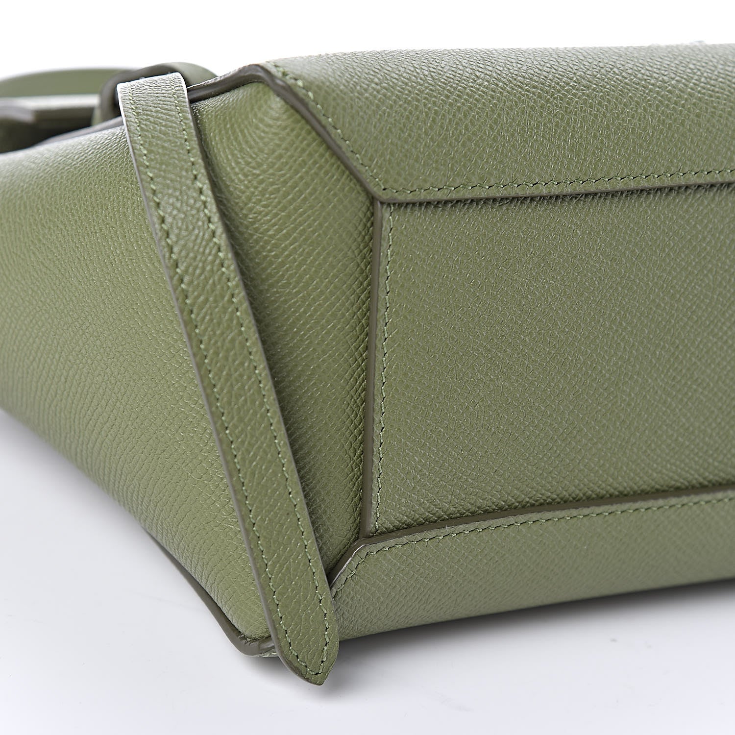 Celine Grained Calfskin Nano Belt Bag Olive 8 of 9