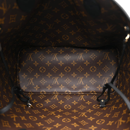 Louis Vuitton Monogram Calfskin Neo Neverfull Inside Out MM Black 6 of 12