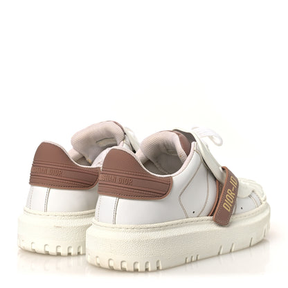 Christian Dior Calfskin Bi-Color Dior-ID Platform Sneakers 36.5 White Nude 5 of 12