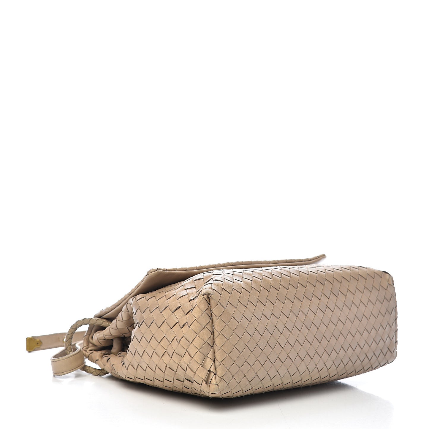 Nappa Intrecciato Flap Shoulder Bag Limo