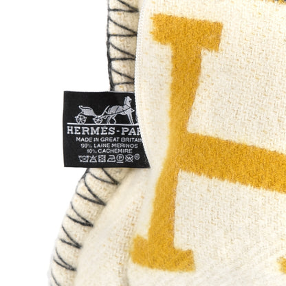 Hermes Wool Cashmere Avalon III Pillow PM Gris Soleil 3 of 3