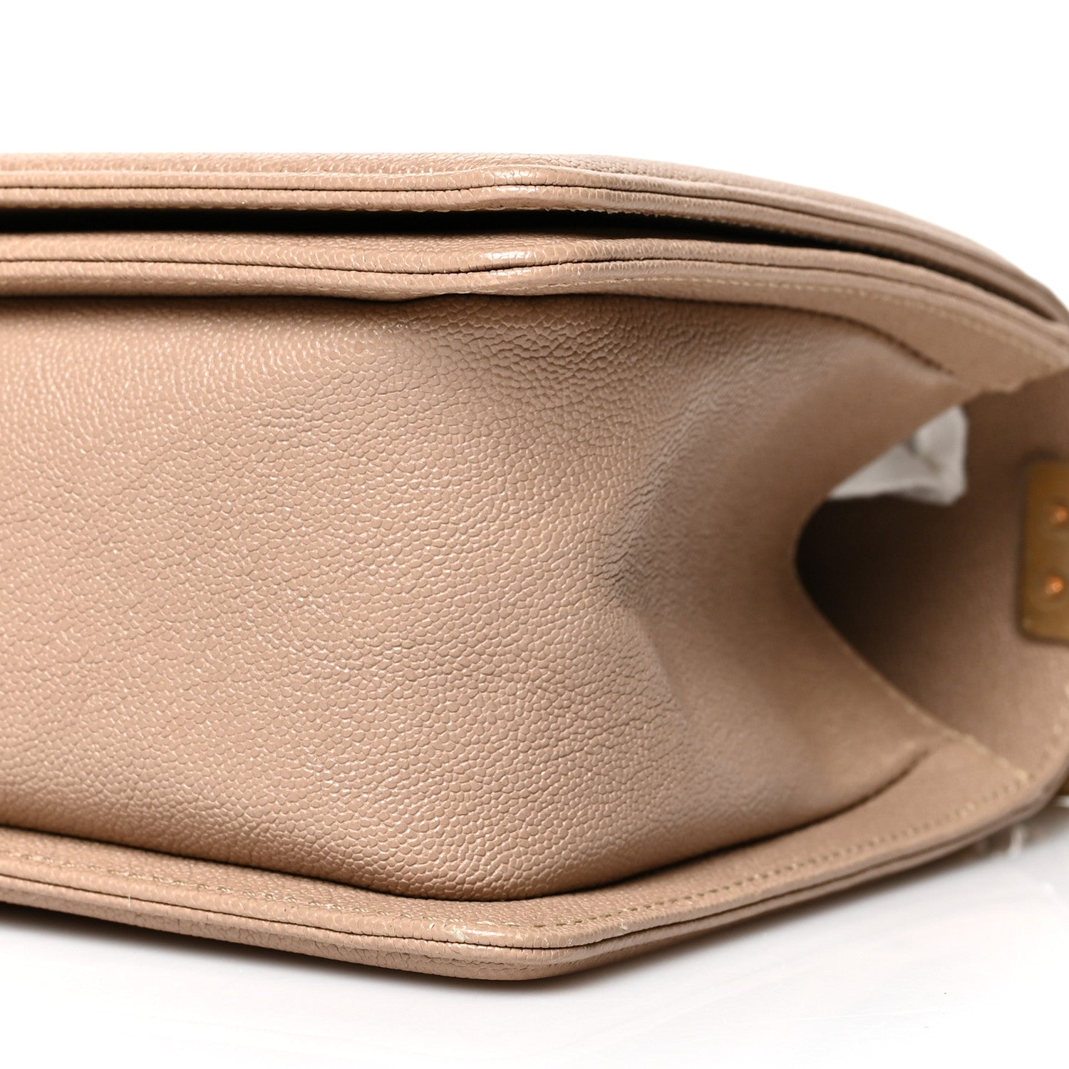 Chanel Caviar Quilted Medium Boy Flap Beige 10 of 11