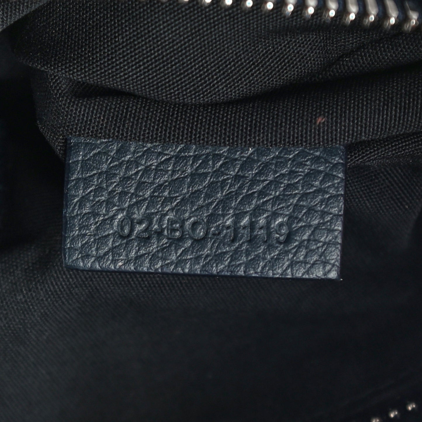 Oblique Mens Saddle Bag Black Blue