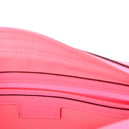 Gucci Rubber Effect Monogram GG Crossbody Bag Fluorescent Fuxia 6 of 10