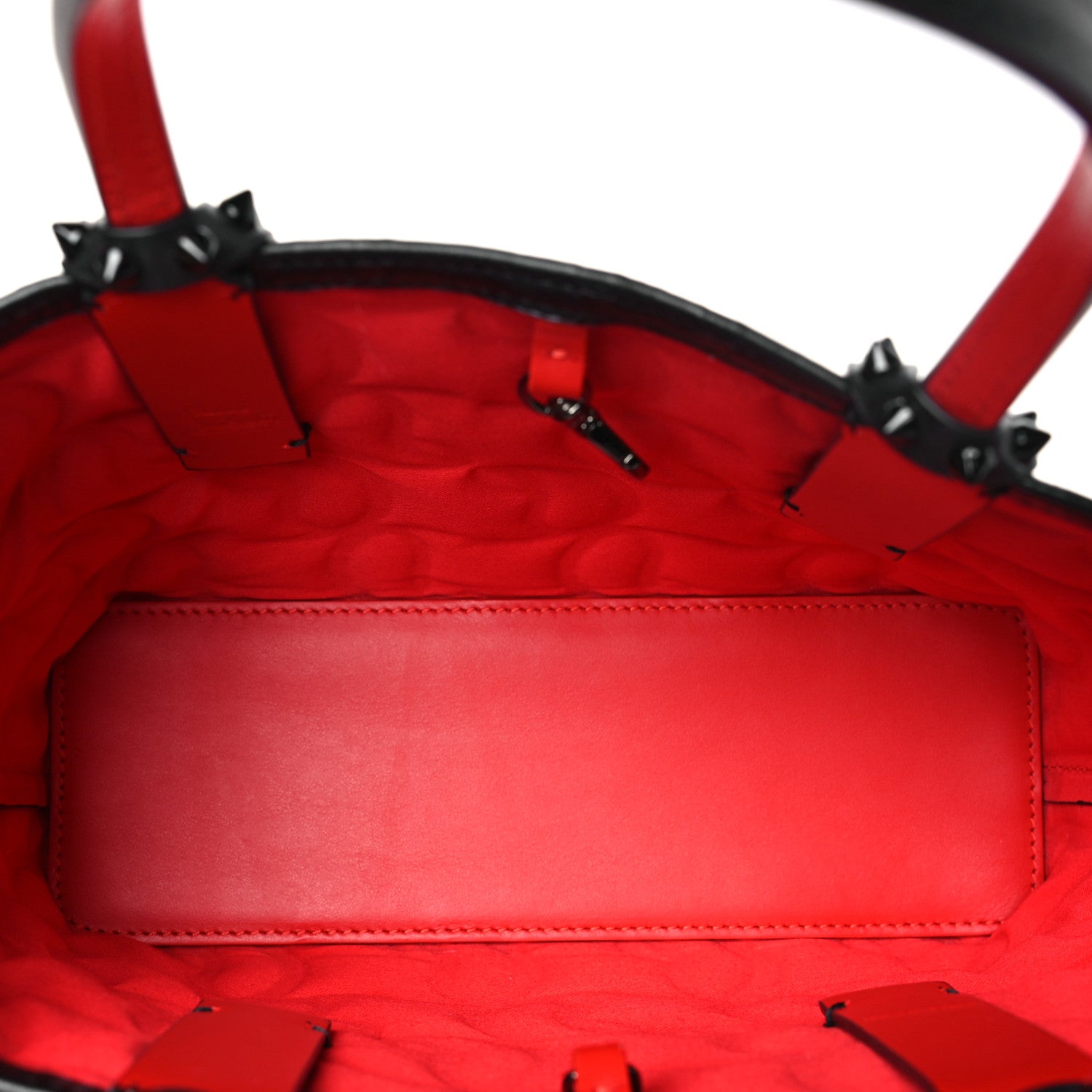 Christian Louboutin Nappa Embossed Mini East West Cabata Tote Black 5 of 10