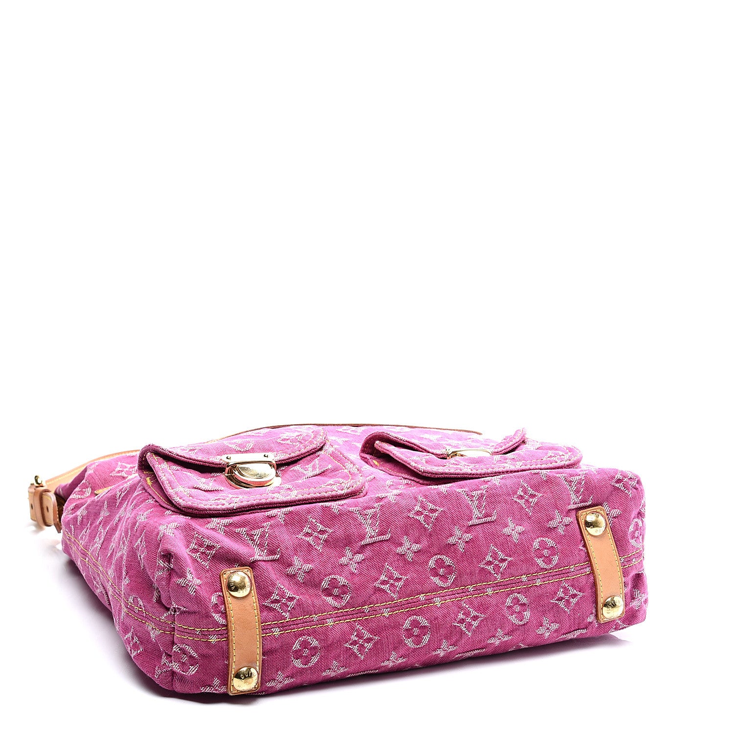 Louis Vuitton Denim Baggy GM Fuchsia 3 of 9