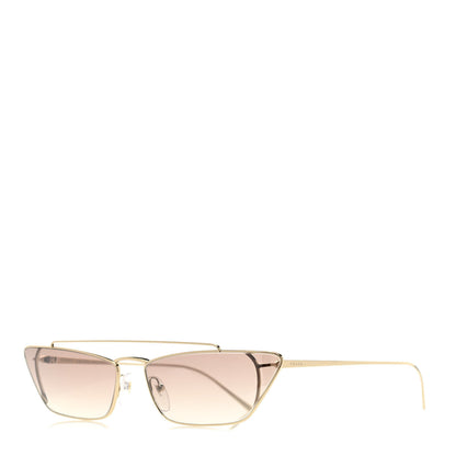 Prada Cat Eye Sunglasses SPR 64U Gold 2 of 8