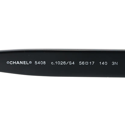 Chanel Acetate Square Sunglasses 5408 Black 5 of 7