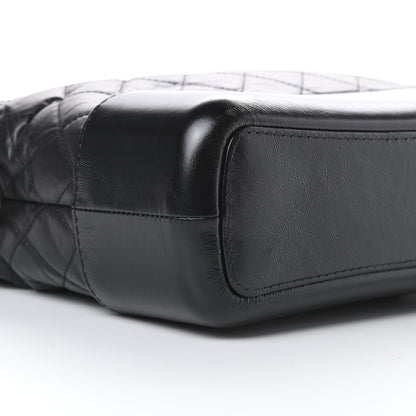 Chanel Aged Calfskin Quilted Medium Gabrielle Hobo Black 9 of 12