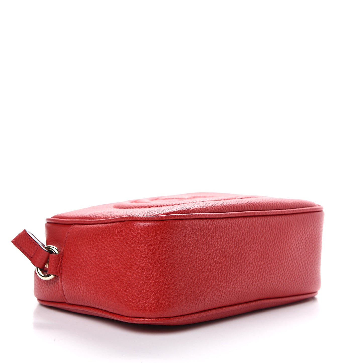Pebbled Calfskin Small Soho Disco Bag Tabasco Red