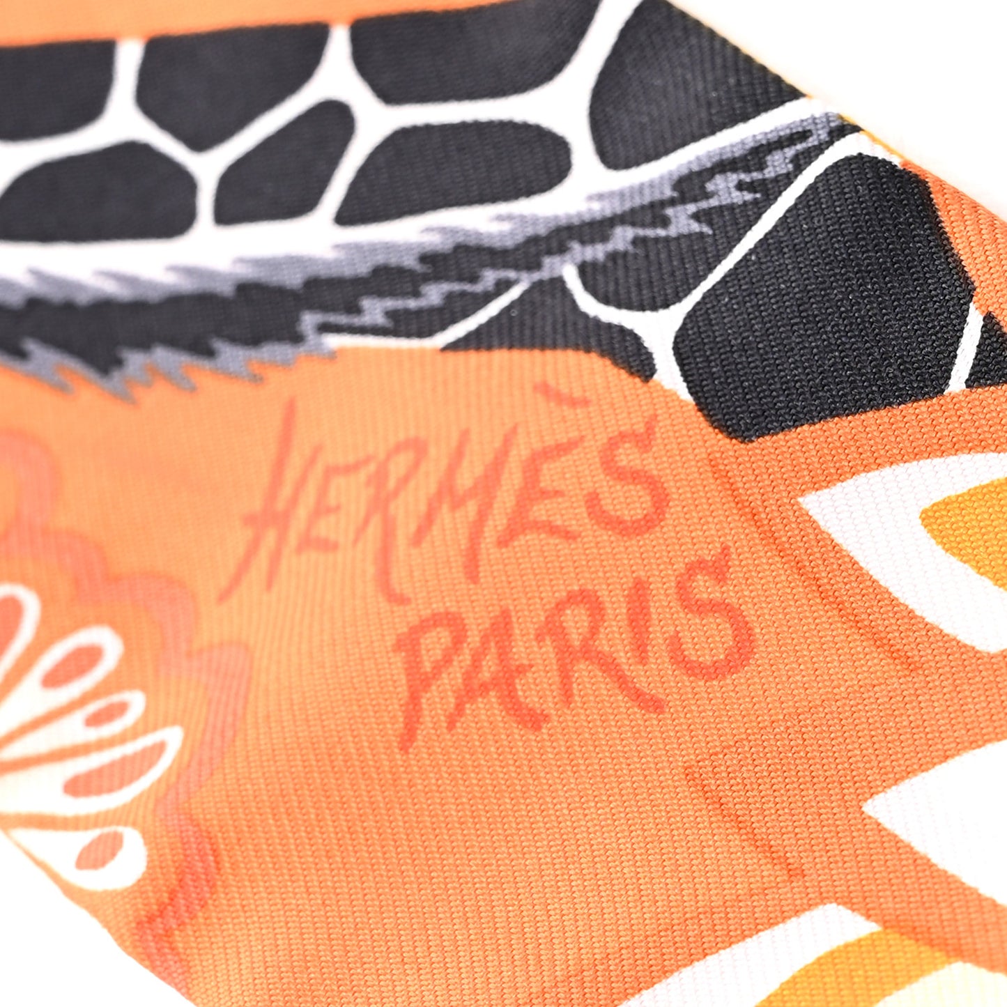 Silk The Three Graces Twilly Orange Mangue Anthracite