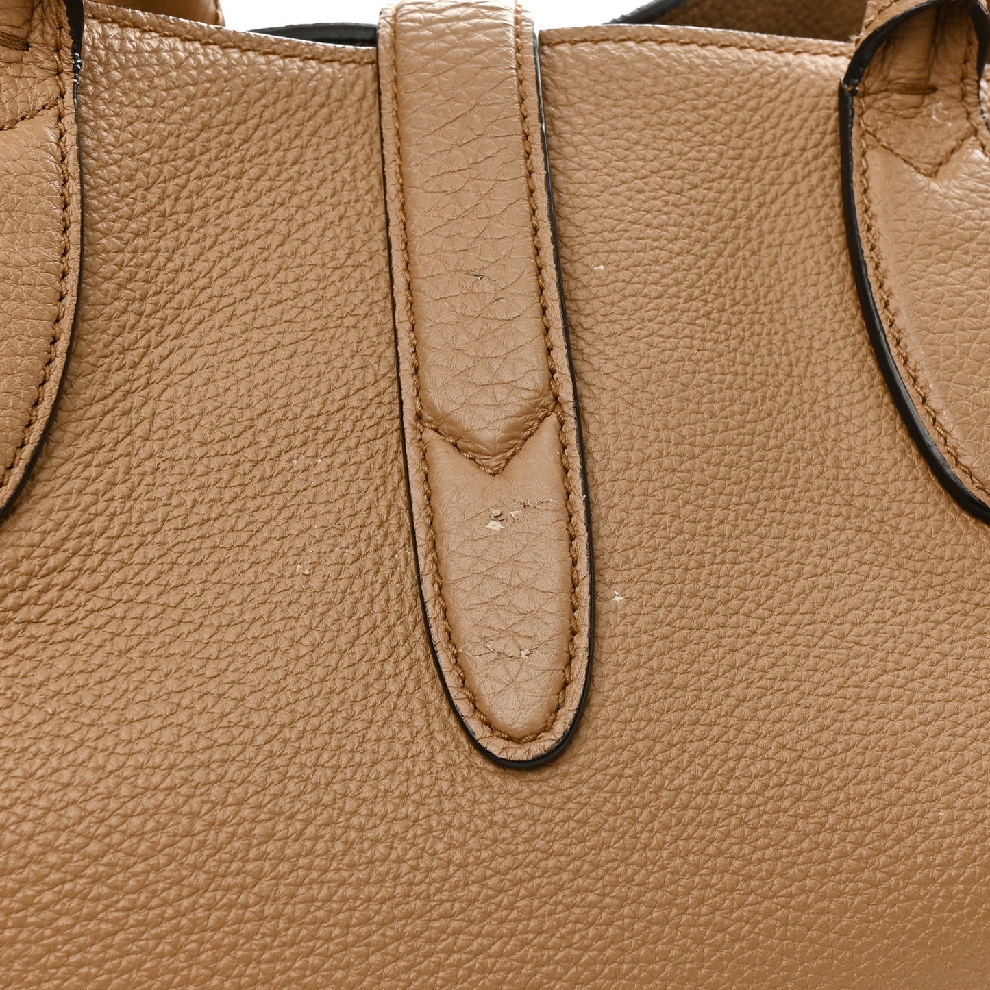 Soft Calfskin Medium Jackie Top Handle Bag Camel