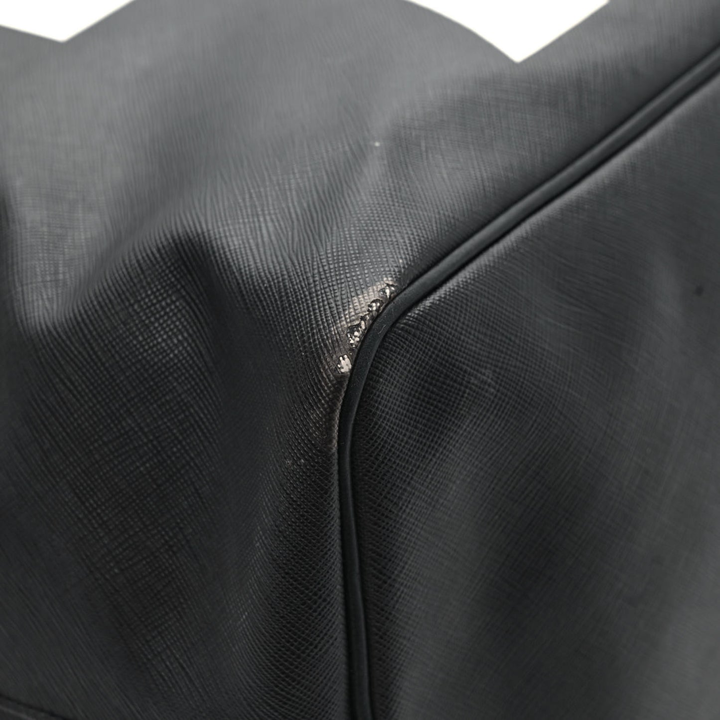 Textured Coated Canvas Favelas Large Antigona Tote Black