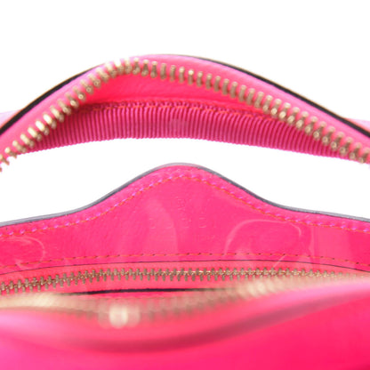 Gucci Vinyl Web Mini Ophidia Transparent Shoulder Bag Fluorescent Fuchsia 8 of 9