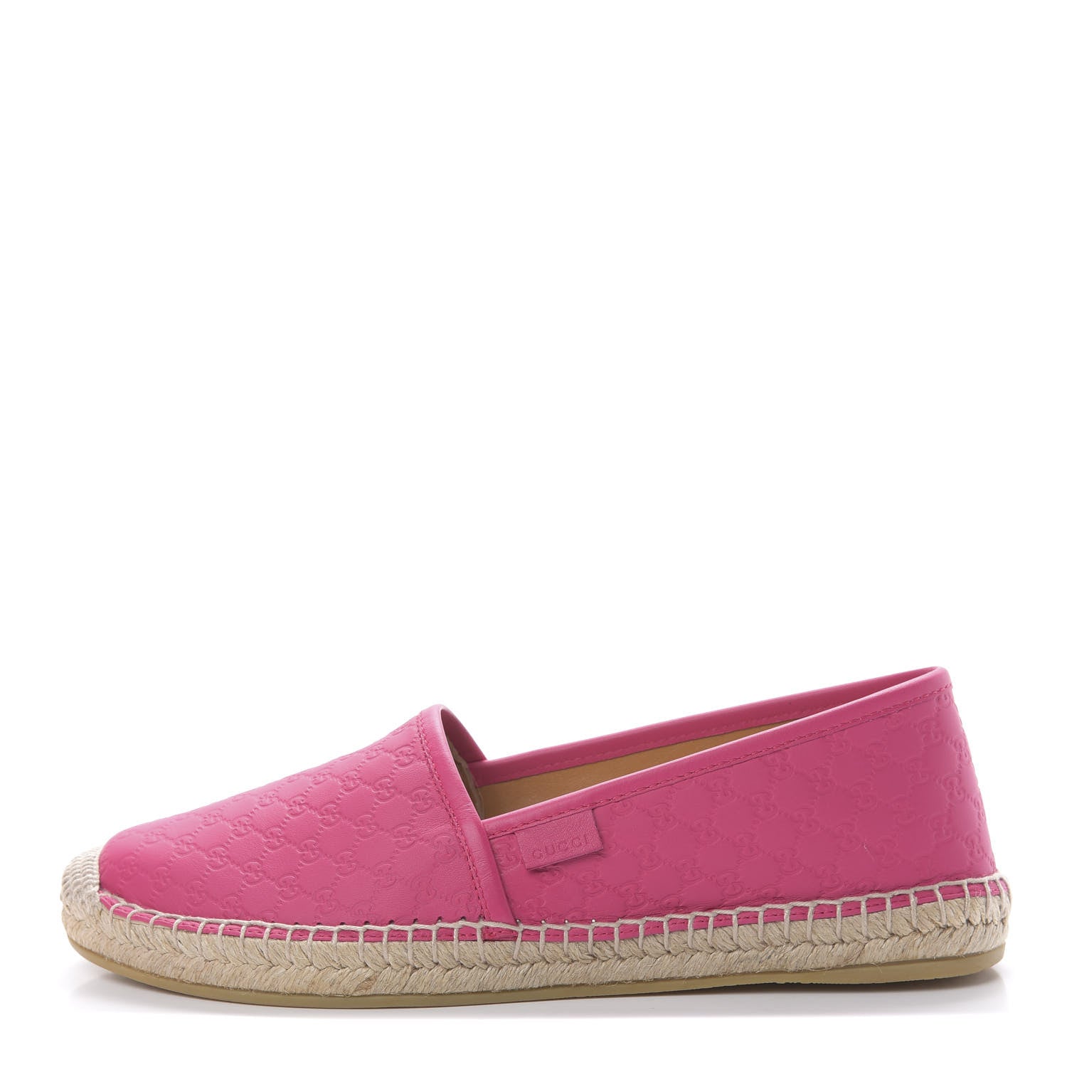 Gucci Microguccissima Signature Espadrilles 37.5 Box Pink 1 of 8