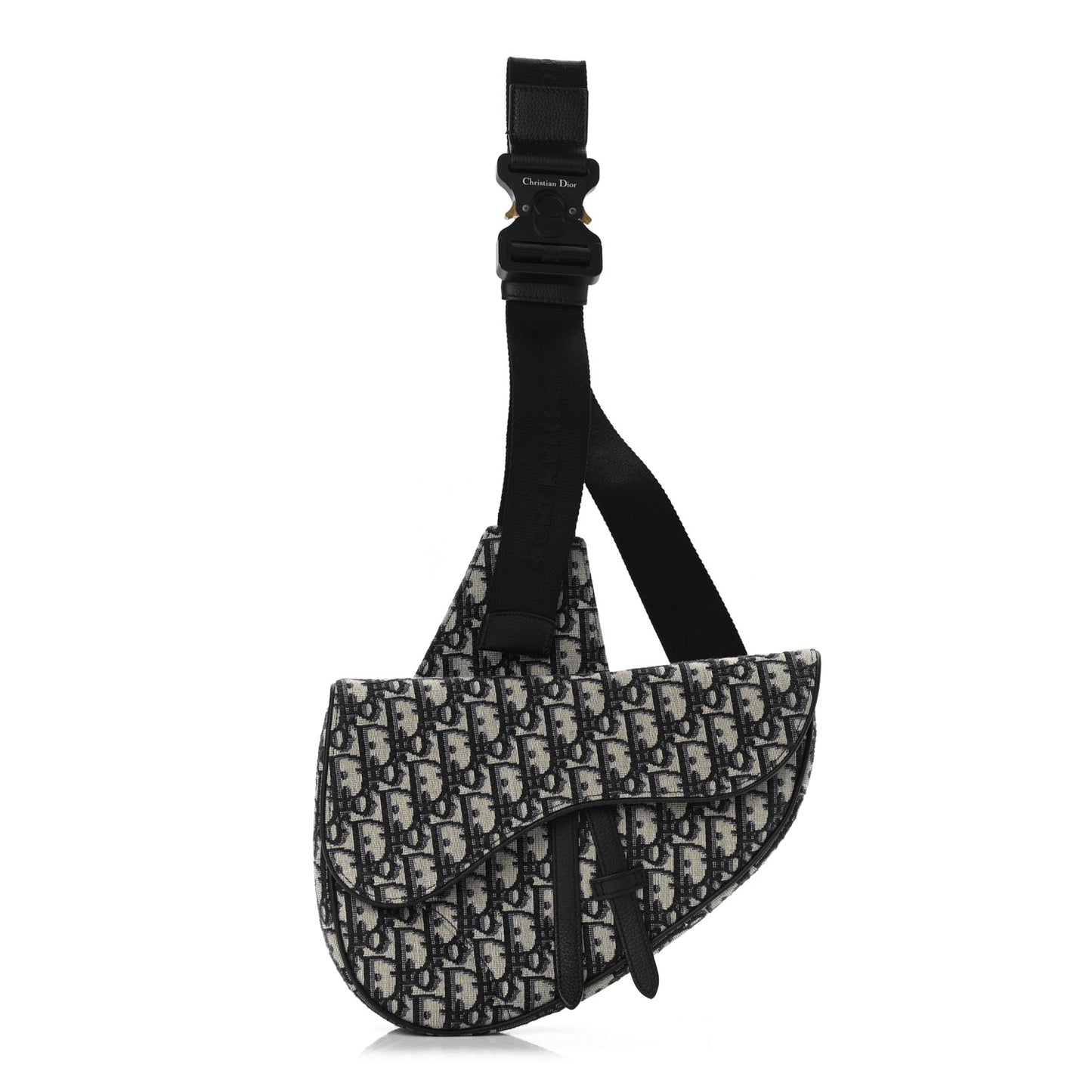 Oblique Mens Saddle Bag Blue