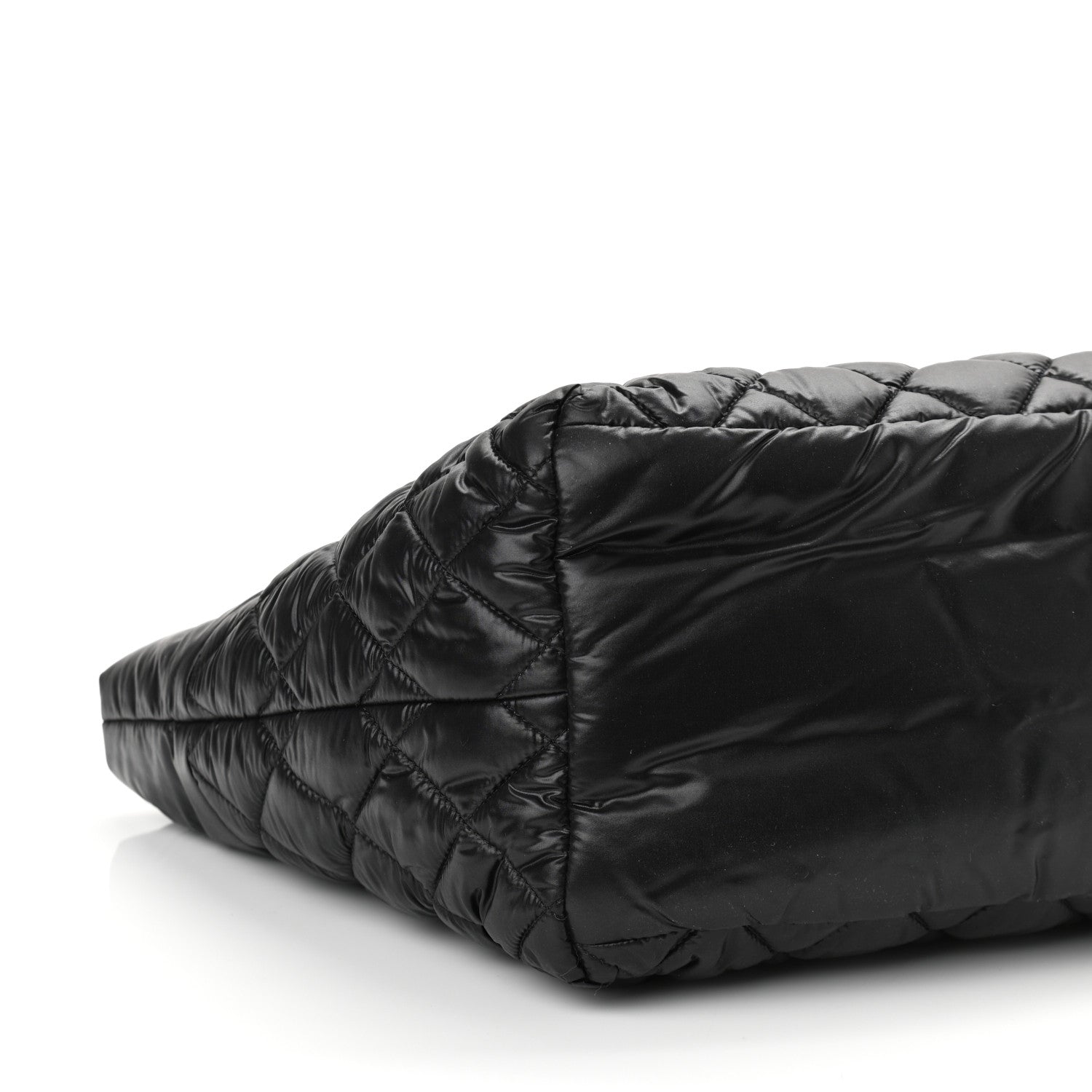 Chanel Nylon Quilted Small Coco Cocoon Tote Black 9 of 10