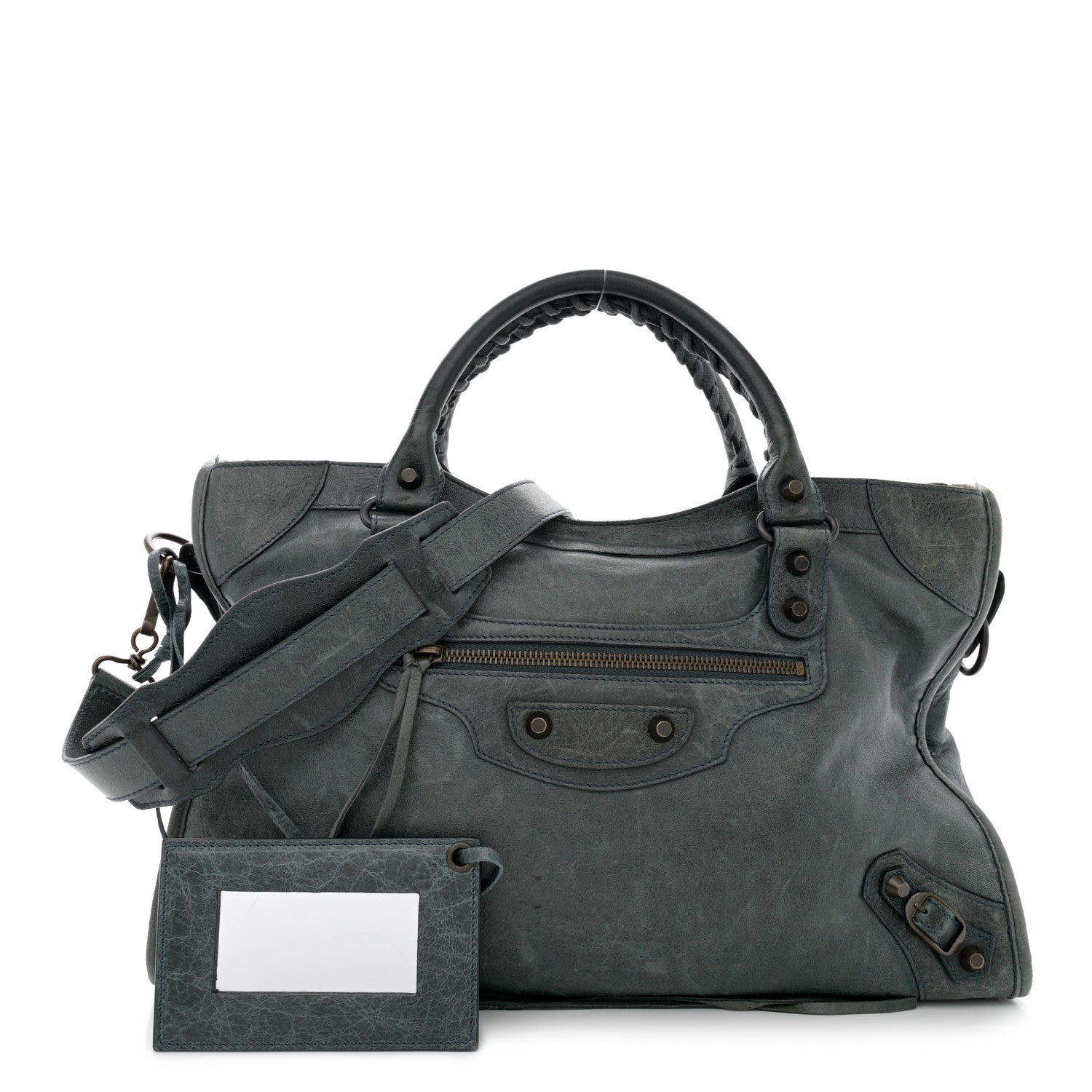 Balenciaga Agneau Classic Hardware City Plomb 3 of 17