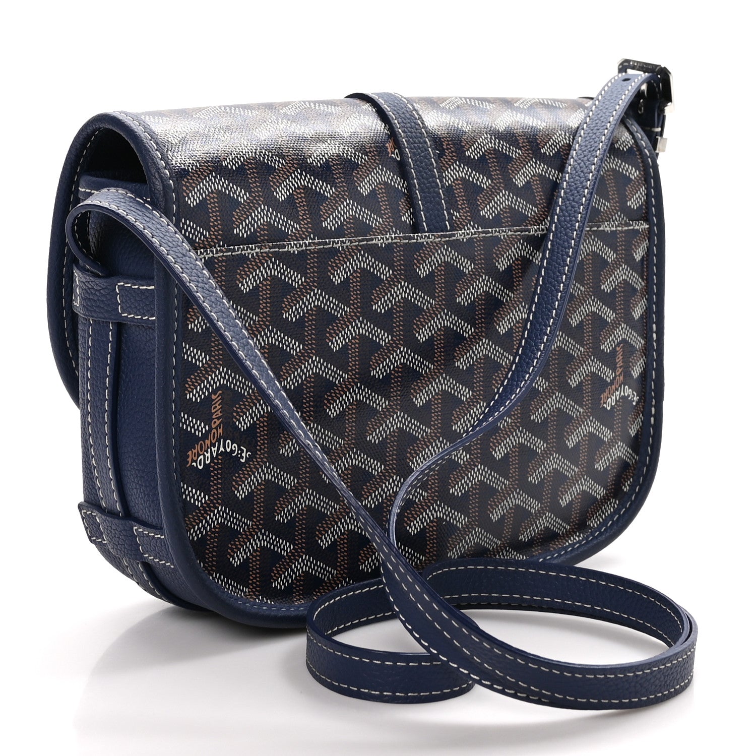 Goyard Goyardine Belvedere II PM Messenger Bag Navy 3 of 9