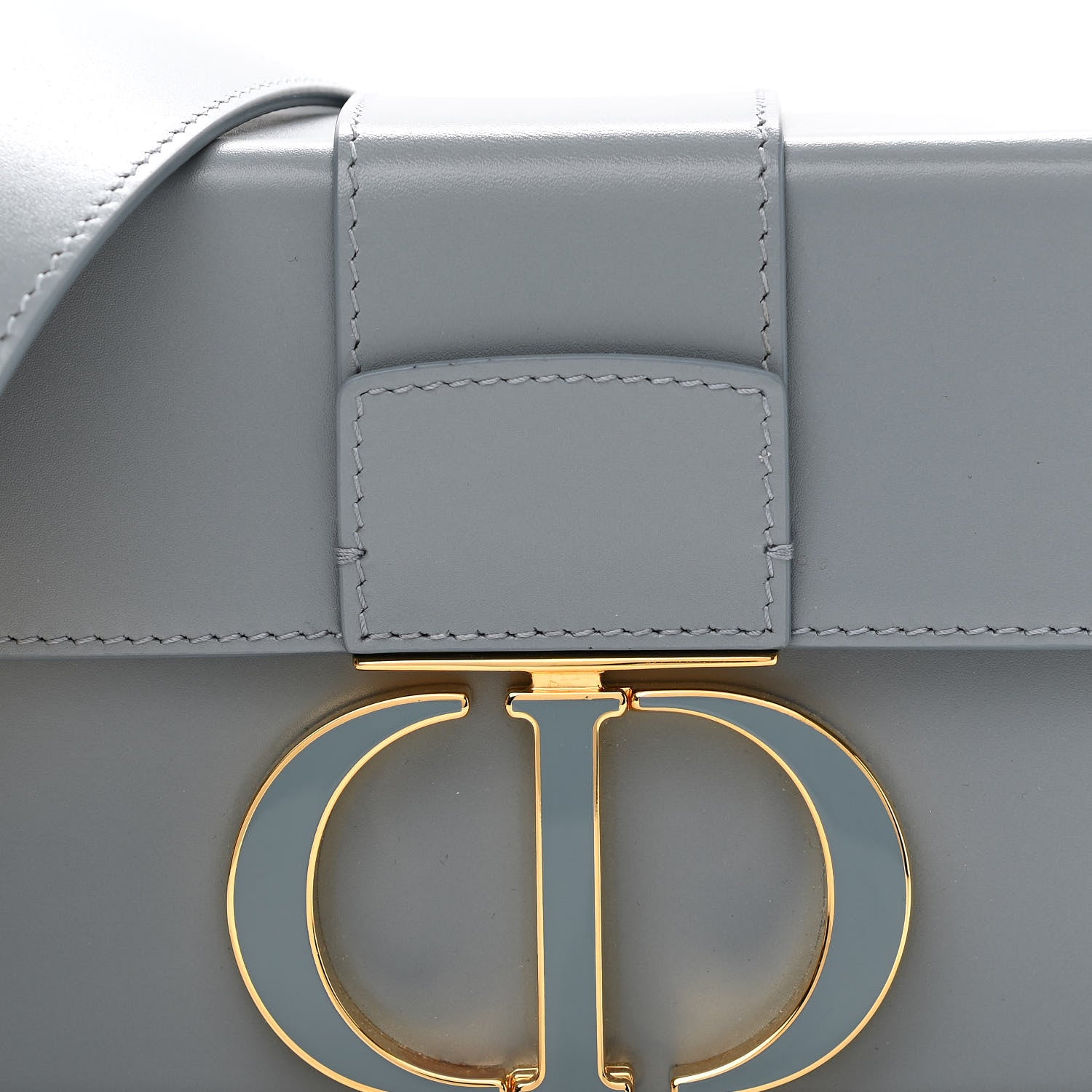 Christian Dior Box Calfskin 30 Montaigne Box Bag Gray 7 of 10