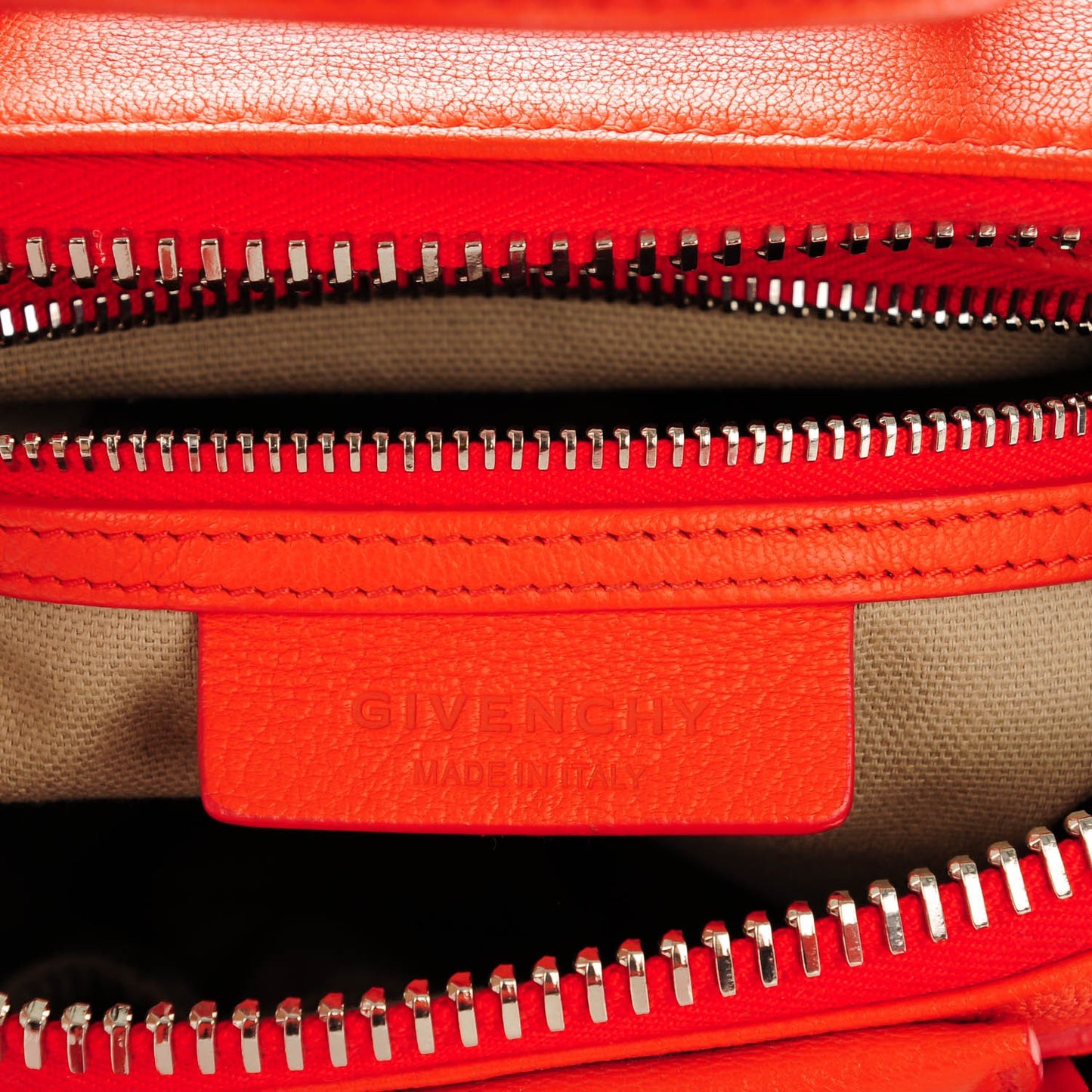 Sugar Goatskin Mini Antigona Burnt Orange