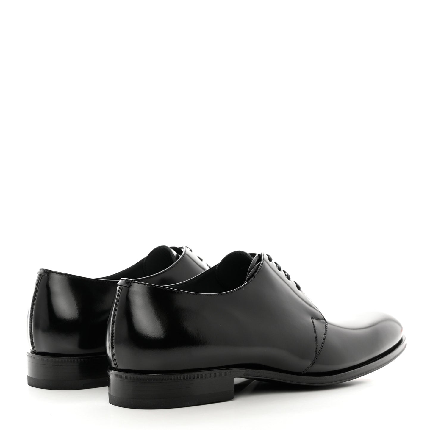 Calfskin Lace Up Oxford Loafers 40.5 Black