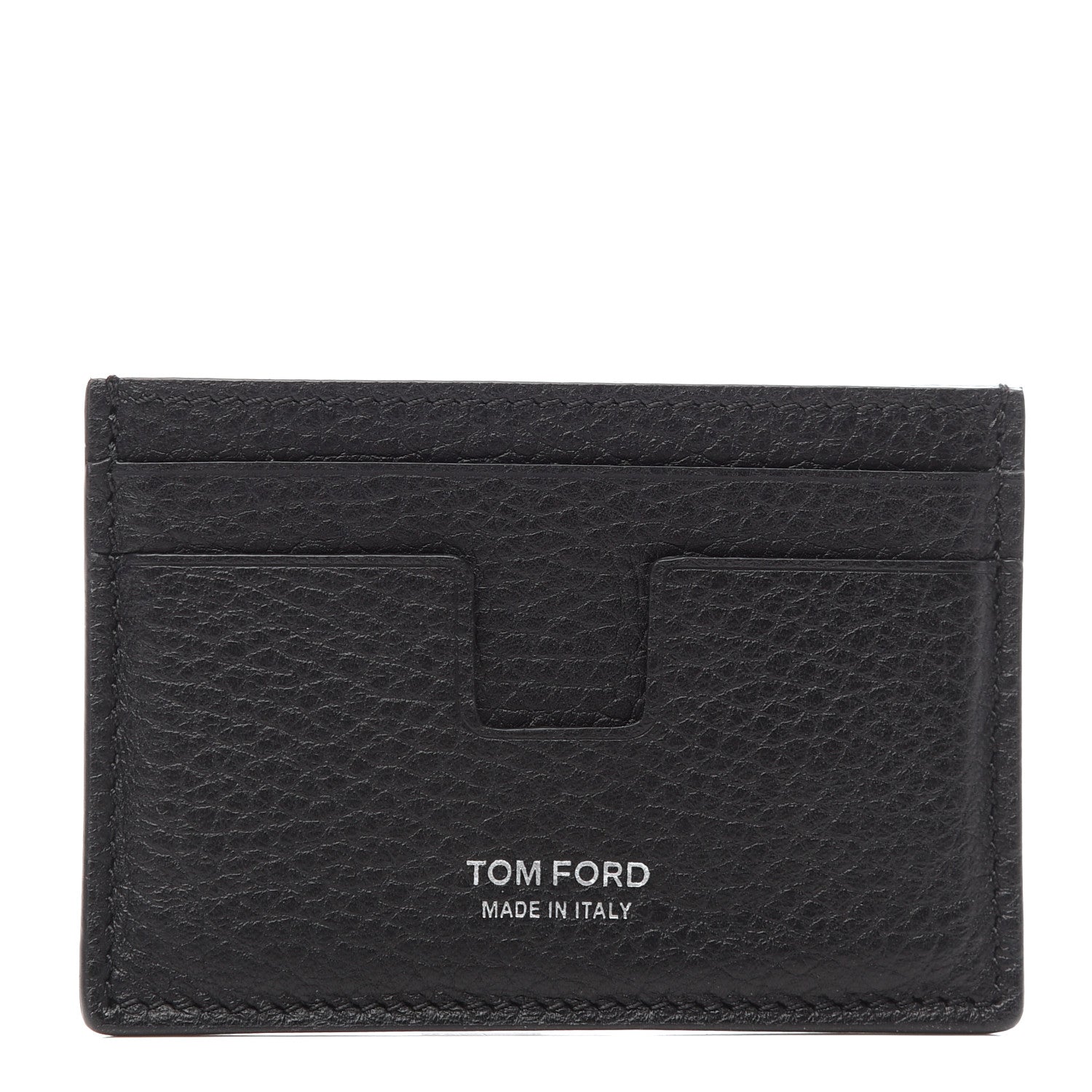 Tom Ford Grained Calfskin Card Holder Black 1 of 6