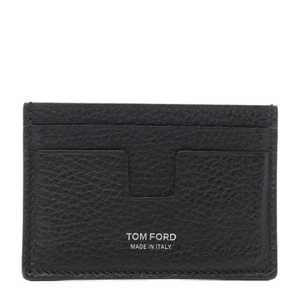 Tom Ford Grained Calfskin Card Holder Black 1 of 6