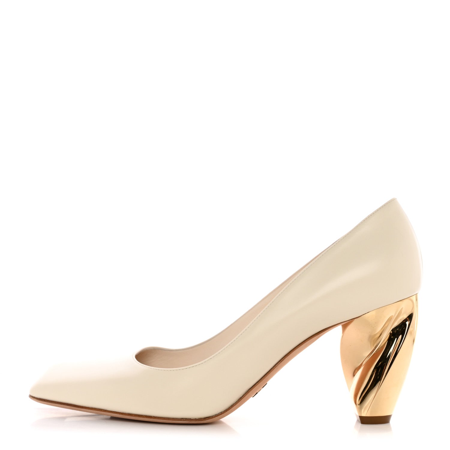 Christian Dior Soft Calfskin Rhodes 80mm Pumps 40 Off White 1 of 13
