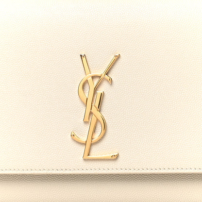 Saint Laurent Grain De Poudre Medium Classic Monogram Kate Satchel Crema Soft 8 of 11