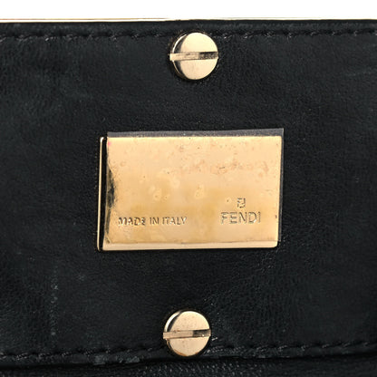 Fendi Crinkled Lambskin Mia Tote Black 6 of 15