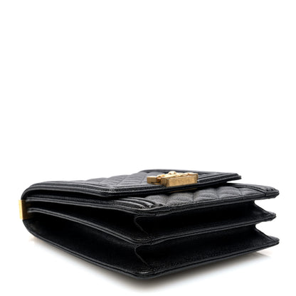 Chanel Caviar Quilted North South Boy Flap Black 4 of 10