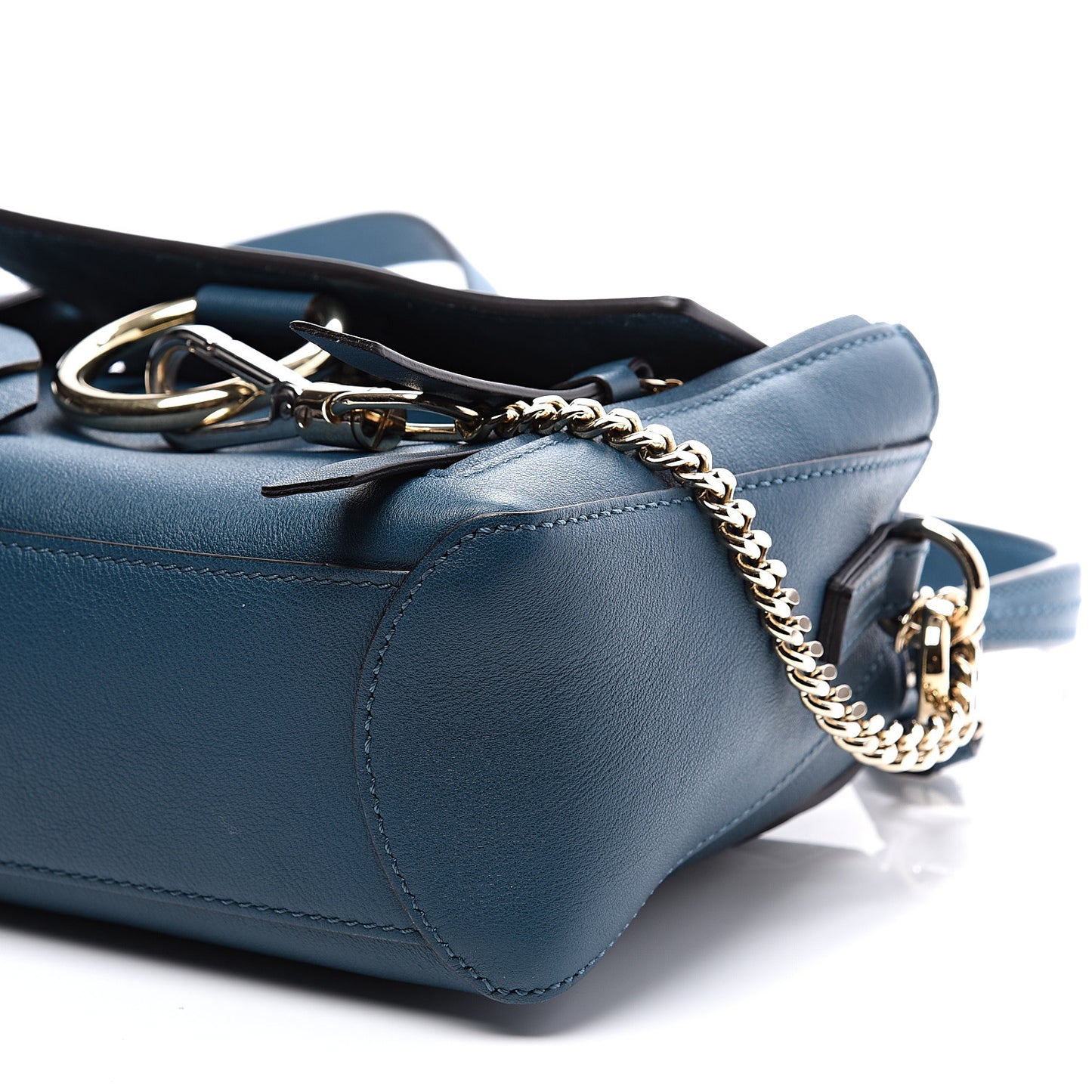 Calfskin Mini Faye Day Shoulder Bag Navy Ink