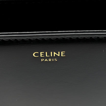 Celine Shiny Calfskin Medium Triomphe Black 6 of 9