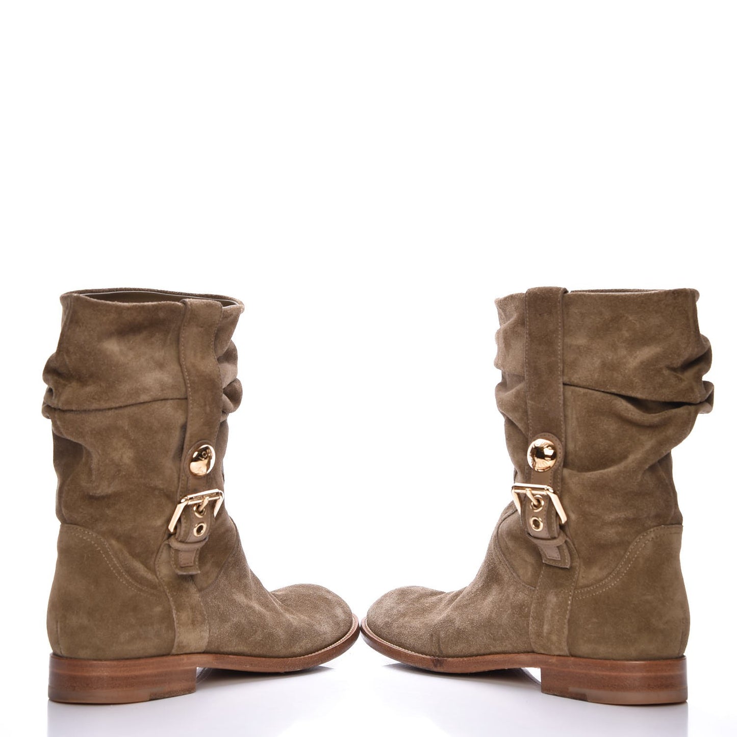 Suede Safari Boots Taupe 39