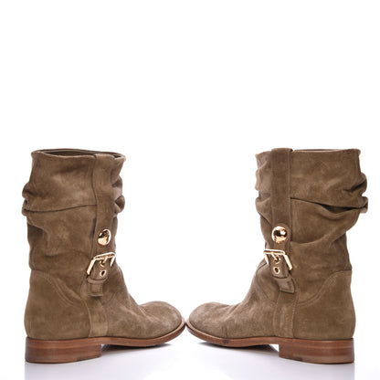Louis Vuitton Suede Safari Boots Taupe 39 6 of 10