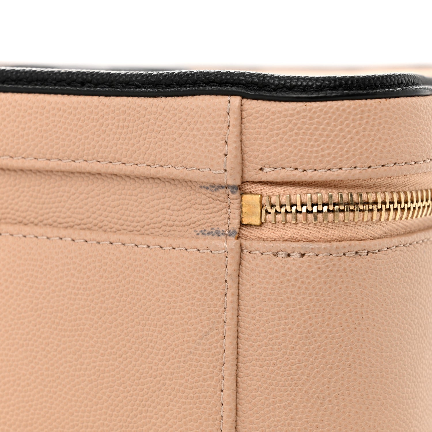 Chanel Caviar Quilted Medium CC Filigree Vanity Case Beige Black 13 of 13