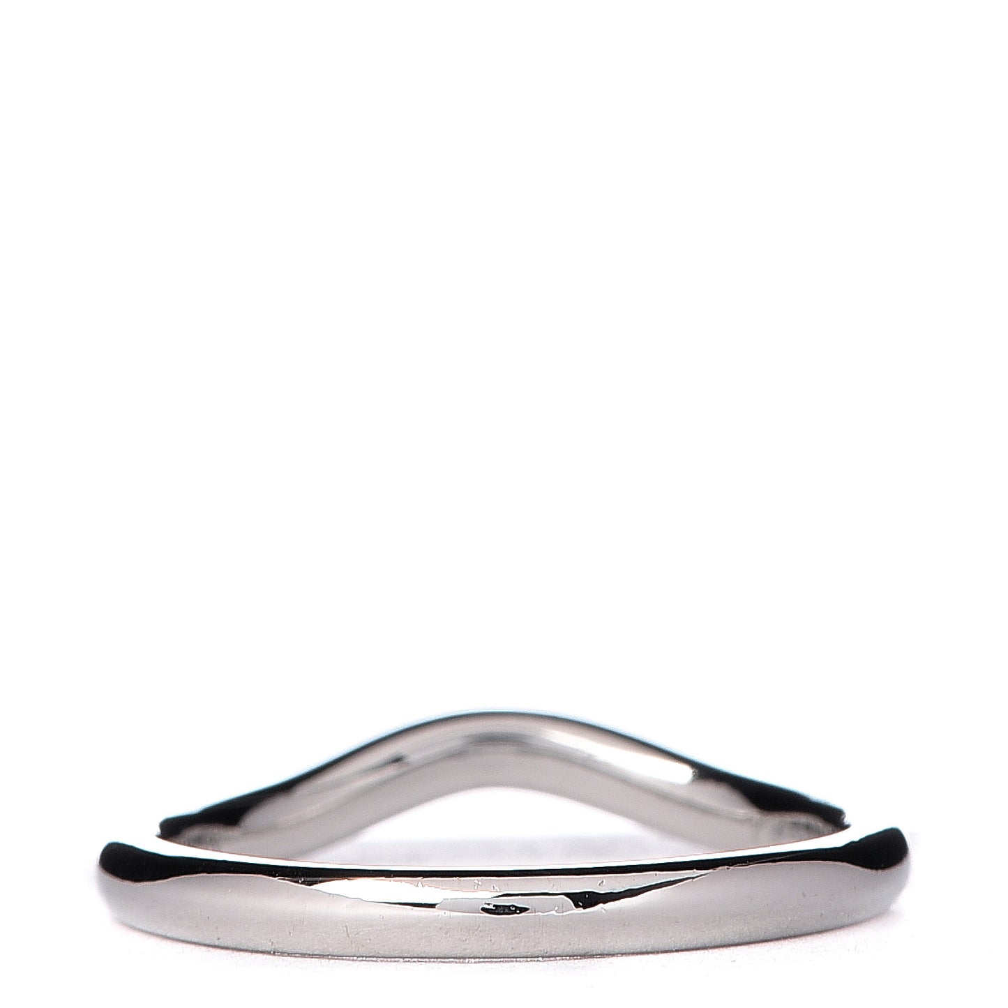 Platinum Diamond Elsa Peretti Curved Wedding Band Ring 49 5