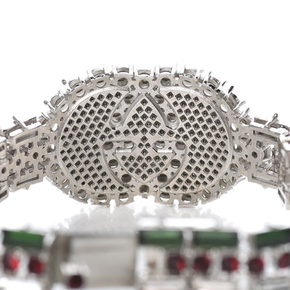 Gucci Crystals Double G Web Bracelet 6 of 9