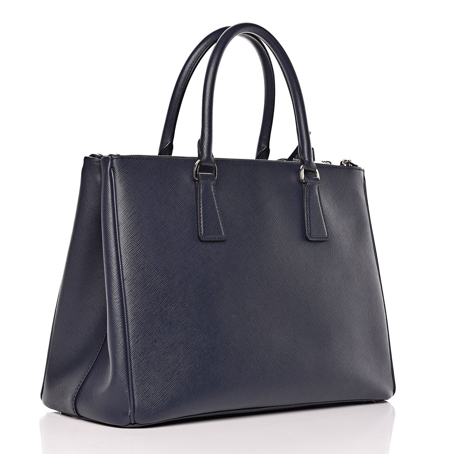 Prada Saffiano Medium Galleria Double Zip Tote Baltico 3 of 9