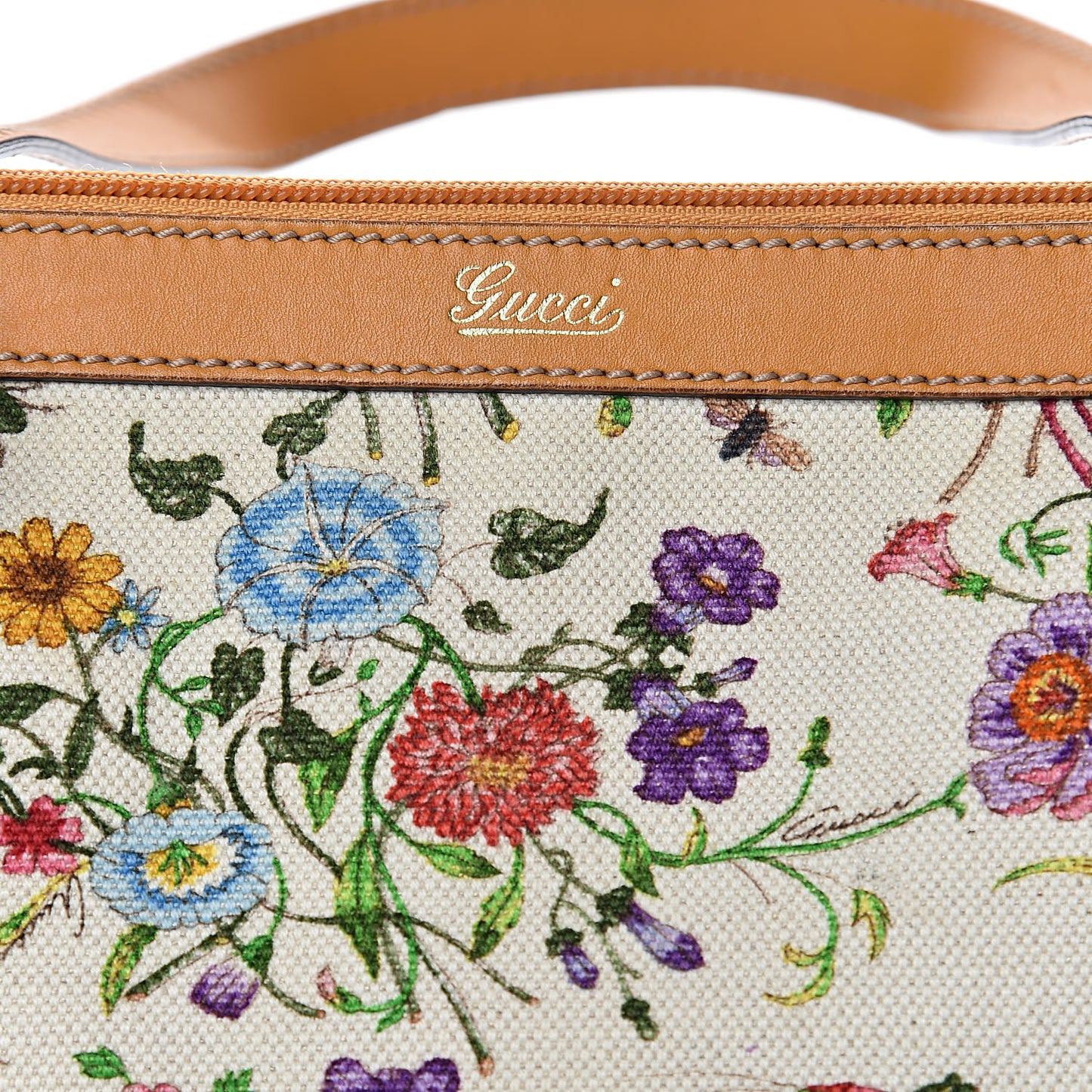 Canvas Floral Flora Medium Abbey Tote Yellow