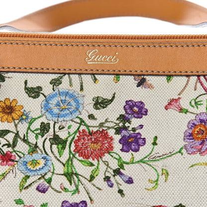 Gucci Canvas Floral Flora Medium Abbey Tote Yellow 12 of 16