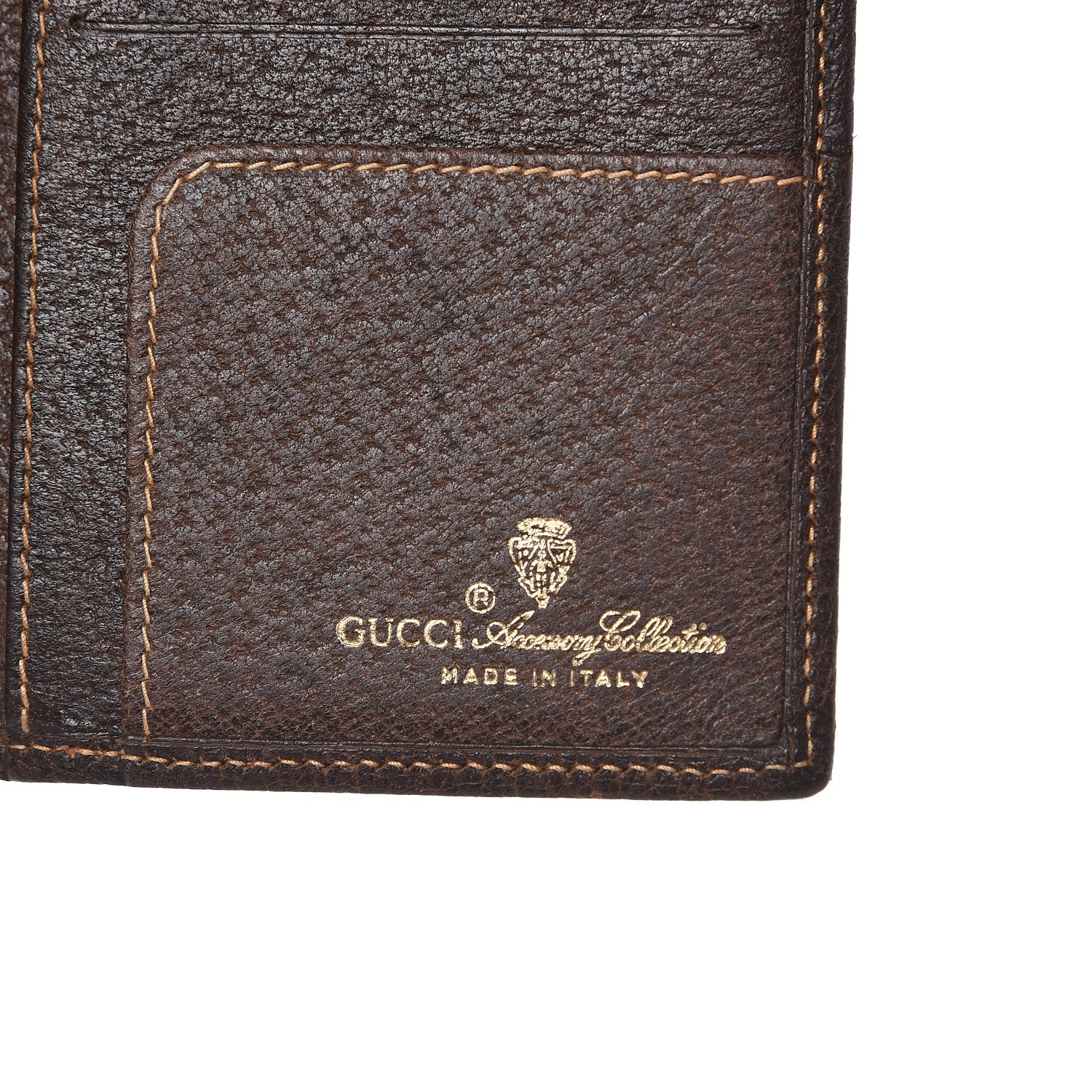 Gucci Coated Canvas Monogram Checkbook Wallet Brown 6 of 11