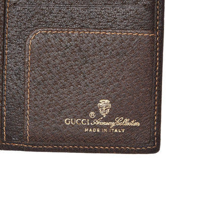 Gucci Coated Canvas Monogram Checkbook Wallet Brown 6 of 11