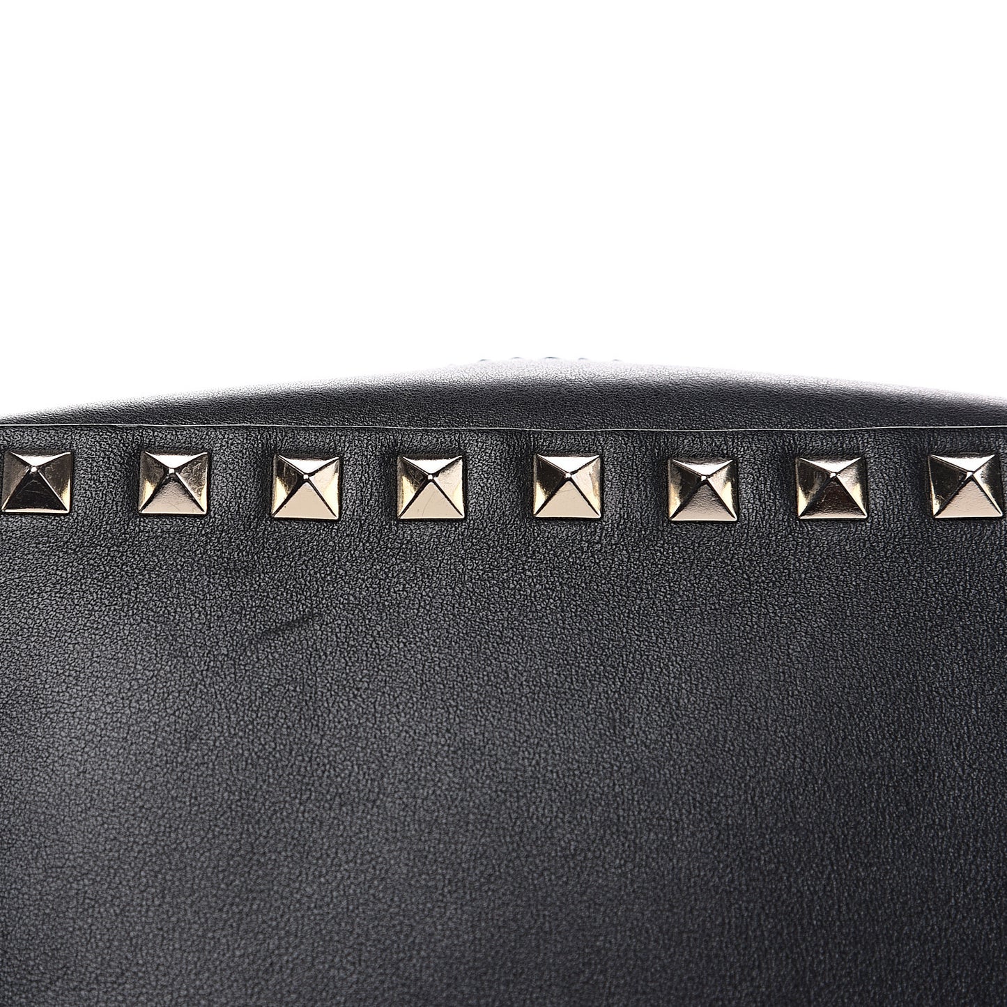 Calfskin Rockstud Camera Crossbody Bag Black