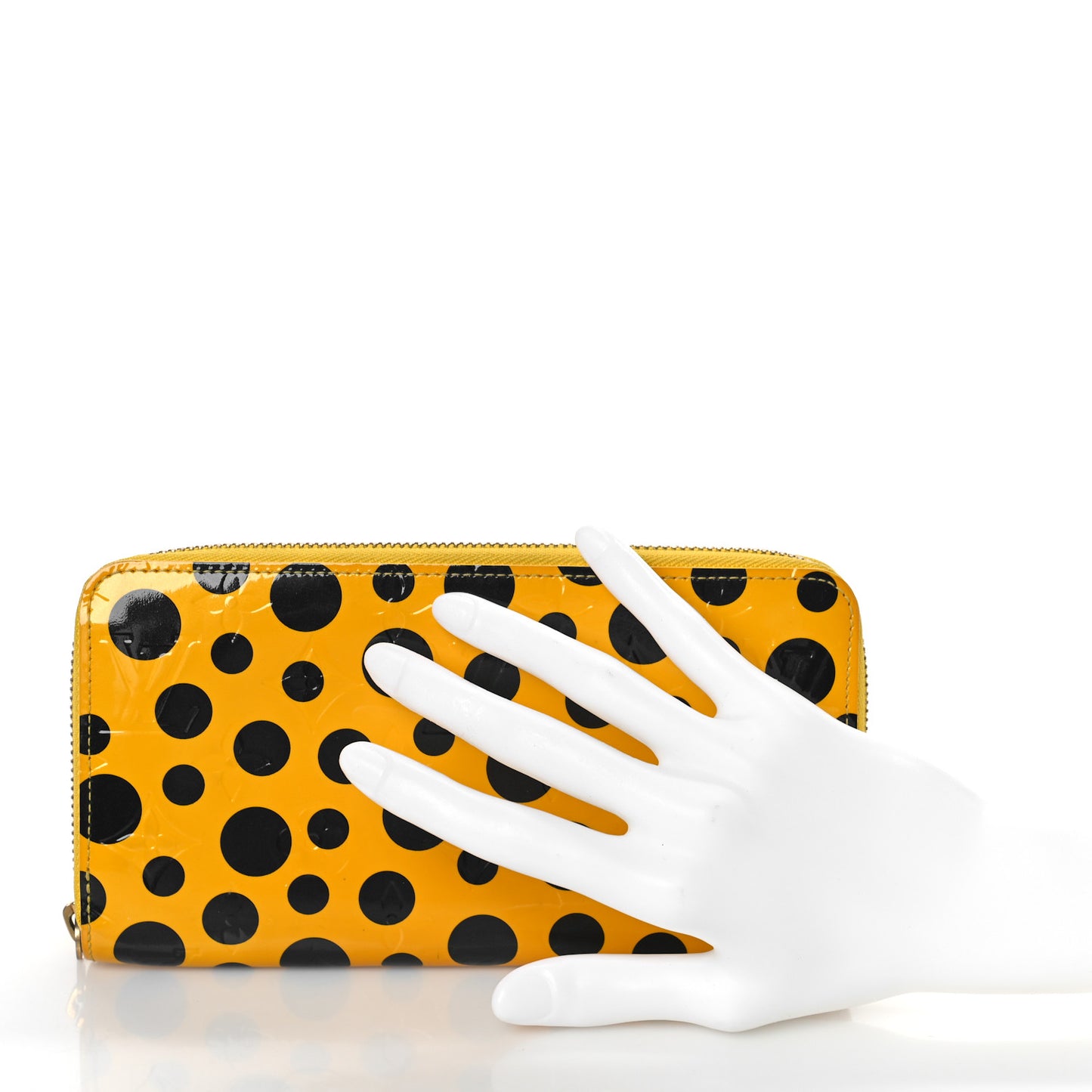 Vernis Kusama Infinity Dots Zippy Wallet Yellow