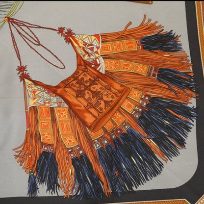 Hermes Silk Cuirs Du Desert Scarf 90 5 of 10