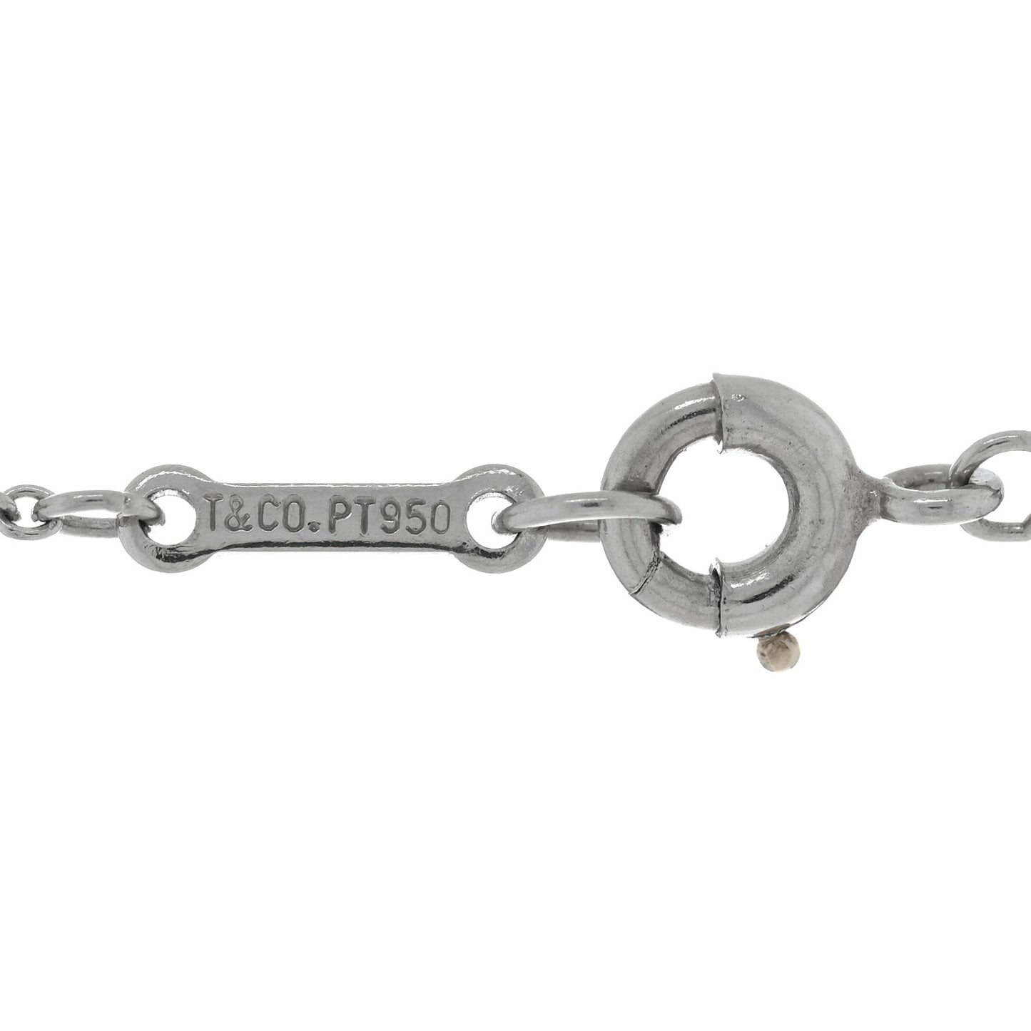 Platinum Elsa Peretti Infinity Cross Pendant Necklace