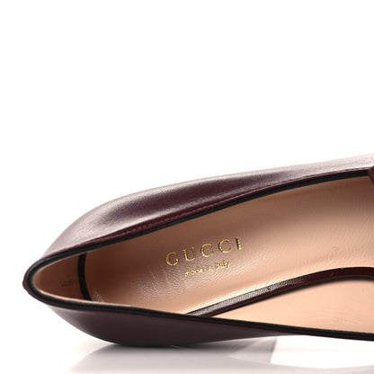 Gucci Malaga Kid GG Marmont Fringe Platform Loafer Pumps 36.5 Vintage Bordeaux 9 of 9